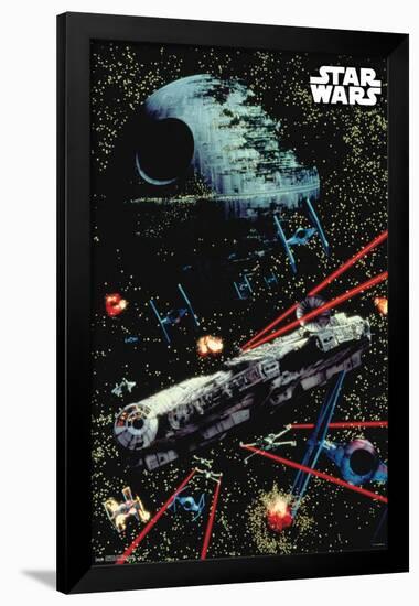 Star Wars: Saga - Space Battle-Trends International-Framed Poster