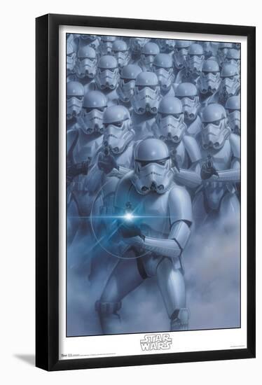 Star Wars: Saga - Stormtroopers-Trends International-Framed Poster
