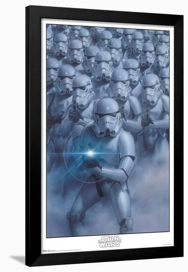 Star Wars: Saga - Stormtroopers-Trends International-Framed Poster