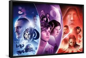 Star Wars: Saga ? Trilogy Wave-Trends International-Framed Poster