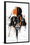 STAR WARS: SAGA - VADER BLACK AND ORANGE-null-Framed Standard Poster