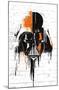 STAR WARS: SAGA - VADER BLACK AND ORANGE-null-Mounted Standard Poster