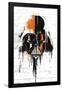 STAR WARS: SAGA - VADER BLACK AND ORANGE-null-Framed Standard Poster