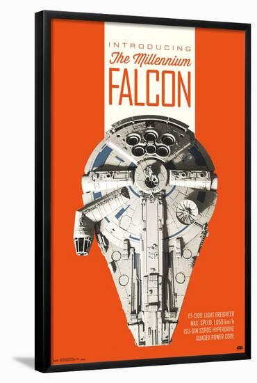 Star Wars: Solo - Millennium Falcon-Trends International-Framed Poster