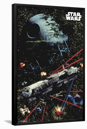 Star Wars - Space Battle-null-Framed Standard Poster