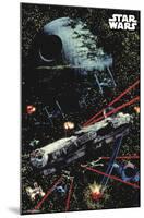 Star Wars - Space Battle-null-Mounted Standard Poster