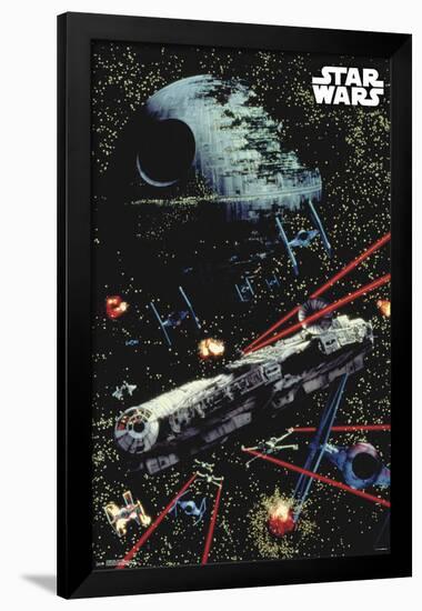 Star Wars - Space Battle-null-Framed Standard Poster