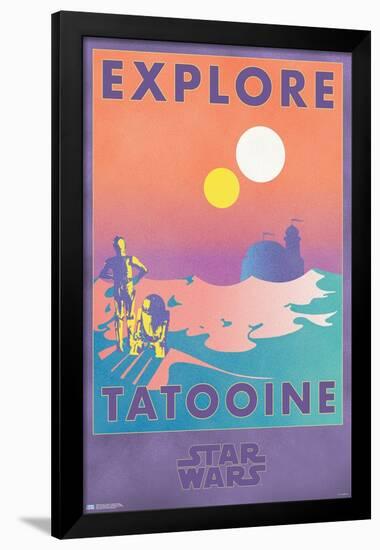Star Wars: Tatooine - Explore Tatooine-Trends International-Framed Poster