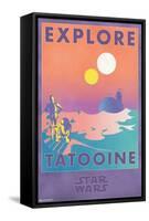 Star Wars: Tatooine - Explore Tatooine-Trends International-Framed Stretched Canvas