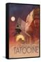 Star Wars: Tatooine - Visit Tatooine by Russell Walks 23-Trends International-Framed Stretched Canvas