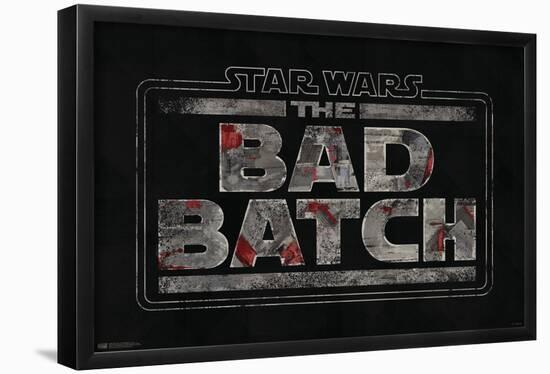 Star Wars: The Bad Batch - Logo-Trends International-Framed Poster