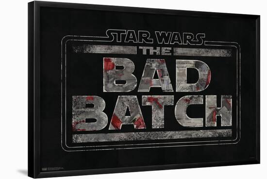 Star Wars: The Bad Batch - Logo-Trends International-Framed Poster