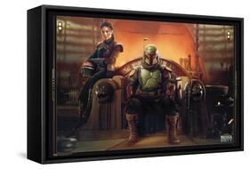Star Wars: The Book of Boba Fett - Boba and Fennec Shand-Trends International-Framed Stretched Canvas