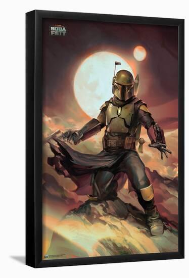 Star Wars: The Book of Boba Fett - Boba on Tatooine-Trends International-Framed Poster