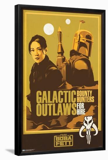 Star Wars: The Book of Boba Fett - Galactic Outlaws-Trends International-Framed Poster