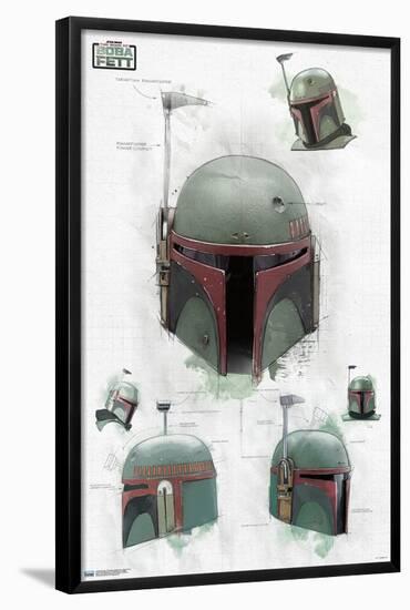 Star Wars: The Book of Boba Fett - Helmet Turns-Trends International-Framed Poster