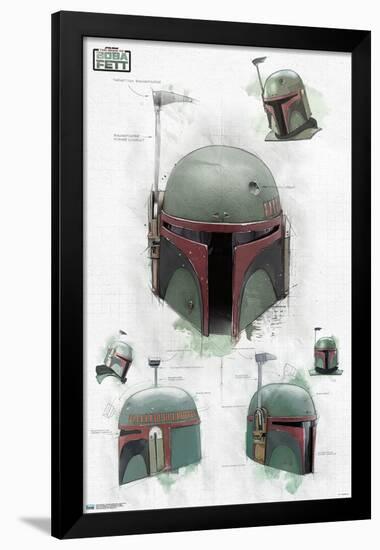 Star Wars: The Book of Boba Fett - Helmet Turns-Trends International-Framed Poster