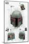 Star Wars: The Book of Boba Fett - Helmet Turns-Trends International-Mounted Poster