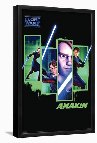 Star Wars: The Clone Wars - Anakin-Trends International-Framed Poster