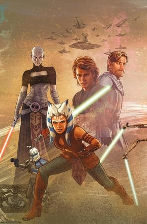 JEDI CLONES STAR WARS NEW GIANT LARGE ART PRINT POSTER PICTURE WALL G451 