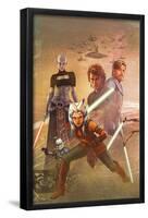 Star Wars: The Clone Wars - Celebration Mural-Trends International-Framed Poster