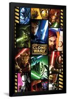 Star Wars: The Clone Wars - Grid-Trends International-Framed Poster