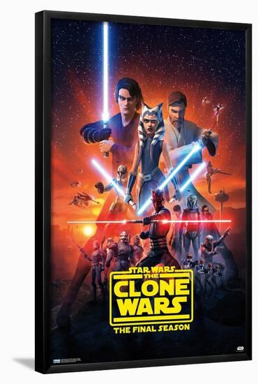 Star Wars: The Clone Wars - Season 7 Key Art-Trends International-Framed Poster