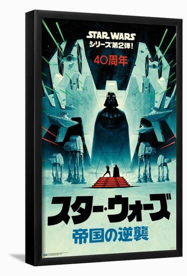 Star Wars: The Empire Strikes Back - 40th Anniversary Japan-Trends International-Framed Poster
