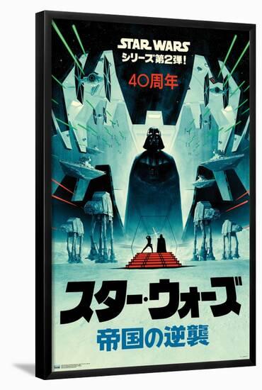 Star Wars: The Empire Strikes Back - 40th Anniversary Japan-Trends International-Framed Poster