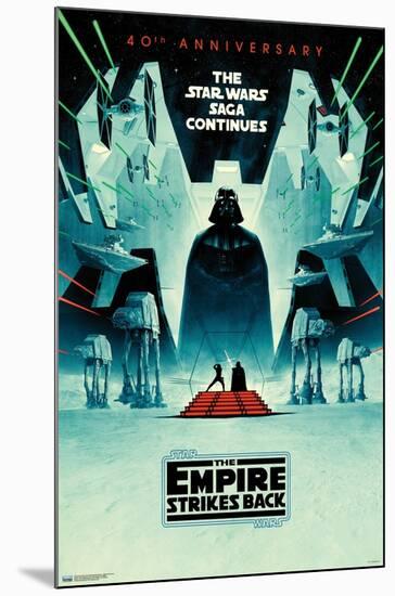 Star Wars: The Empire Strikes Back - 40Th Anniversary-Trends International-Mounted Poster