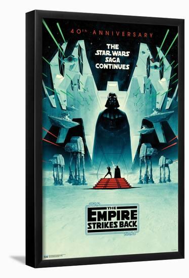 Star Wars: The Empire Strikes Back - 40Th Anniversary-Trends International-Framed Poster