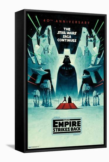 Star Wars: The Empire Strikes Back - 40Th Anniversary-Trends International-Framed Stretched Canvas