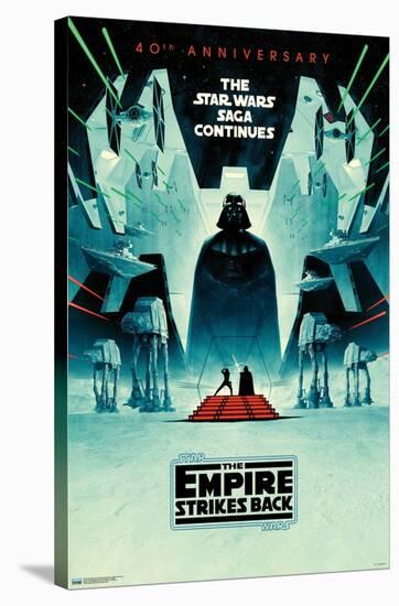 Star Wars: The Empire Strikes Back - 40Th Anniversary-Trends International-Stretched Canvas