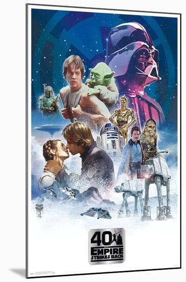 Star Wars: The Empire Strikes Back 40th - Classic-Trends International-Mounted Poster