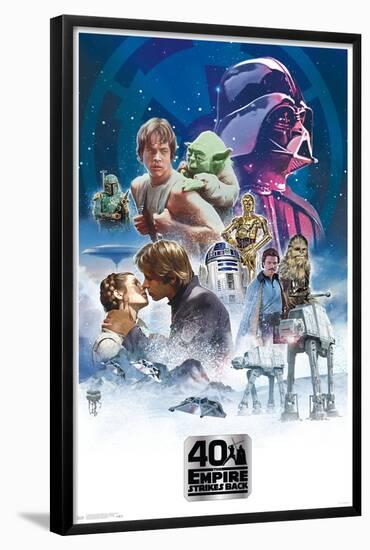 Star Wars: The Empire Strikes Back 40th - Classic-Trends International-Framed Poster