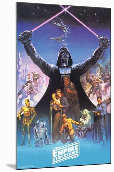Star Wars: The Empire Strikes Back 40th - Darth Vader-Trends International-Mounted Poster