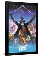 Star Wars: The Empire Strikes Back 40th - Darth Vader-Trends International-Framed Poster