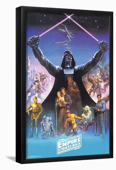 Star Wars: The Empire Strikes Back 40th - Darth Vader-Trends International-Framed Poster