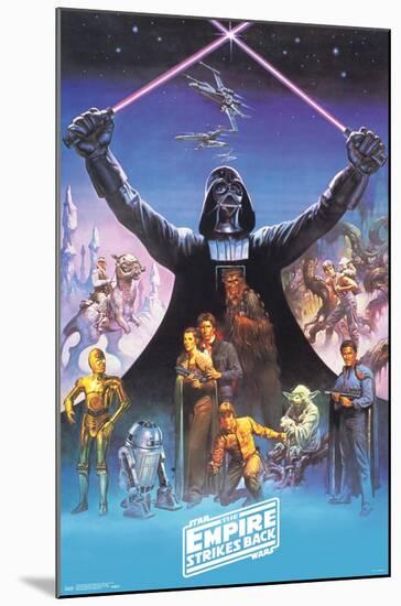 Star Wars: The Empire Strikes Back 40th - Darth Vader-Trends International-Mounted Poster