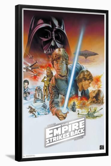 Star Wars: The Empire Strikes Back 40th - Scenic-Trends International-Framed Poster