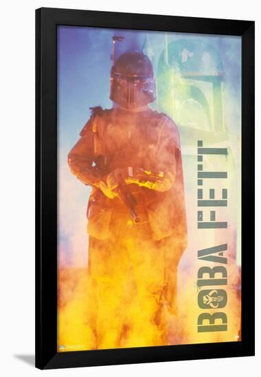 Star Wars: The Empire Strikes Back - Boba Fett-Trends International-Framed Poster