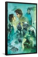 Star Wars: The Empire Strikes Back - Celebration Mural-Trends International-Framed Poster