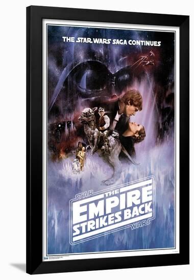 Star Wars: The Empire Strikes Back - One Sheet (No Billing Block)-Trends International-Framed Poster