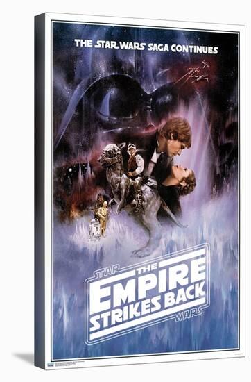 Star Wars: The Empire Strikes Back - One Sheet (No Billing Block)-Trends International-Stretched Canvas