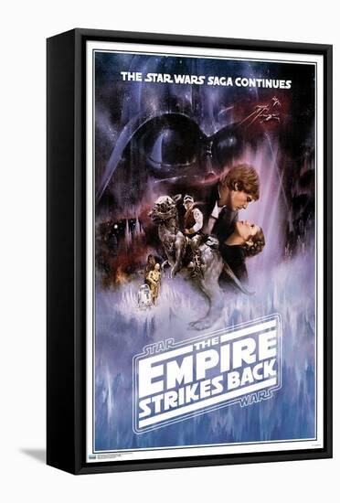 Star Wars: The Empire Strikes Back - One Sheet (No Billing Block)-Trends International-Framed Stretched Canvas