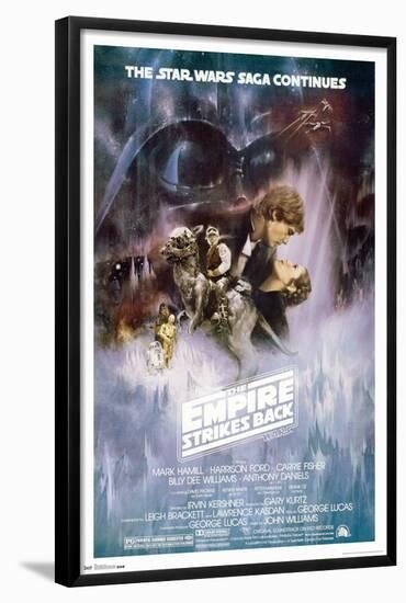 Star Wars: The Empire Strikes Back - The Saga Continues One Sheet-Trends International-Framed Poster