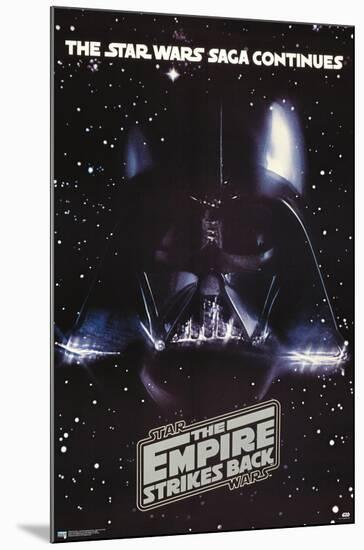 Star Wars: The Empire Strikes Back - Vader One Sheet-Trends International-Mounted Poster