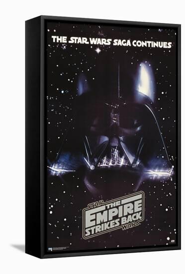 Star Wars: The Empire Strikes Back - Vader One Sheet-Trends International-Framed Stretched Canvas