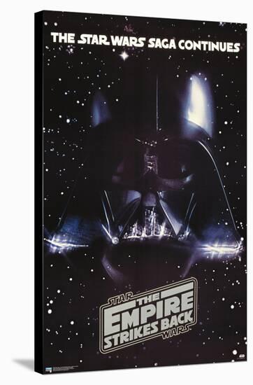 Star Wars: The Empire Strikes Back - Vader One Sheet-Trends International-Stretched Canvas