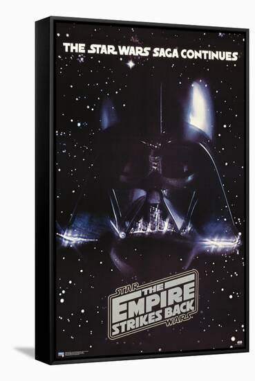 Star Wars: The Empire Strikes Back - Vader One Sheet-Trends International-Framed Stretched Canvas